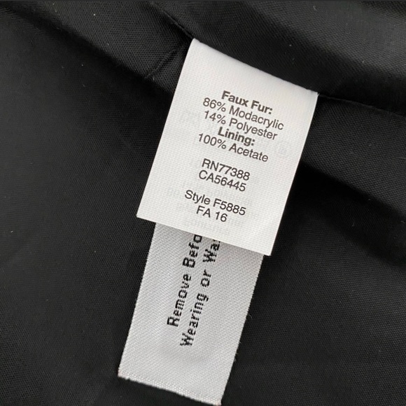 Madewell Black Faux Fur Vest Size XS - Picture 6 of 10